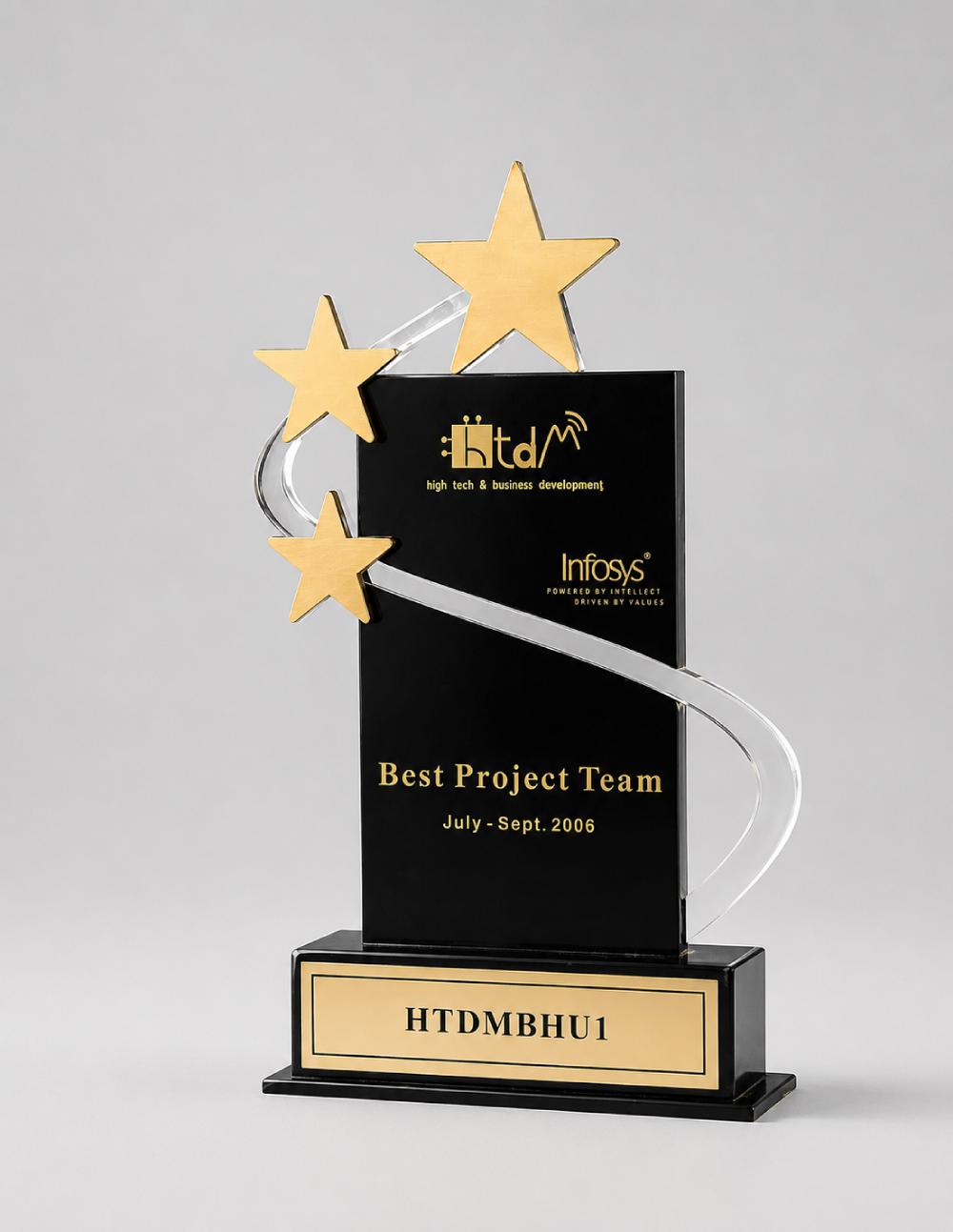 3 Star Achievement Trophy Awards