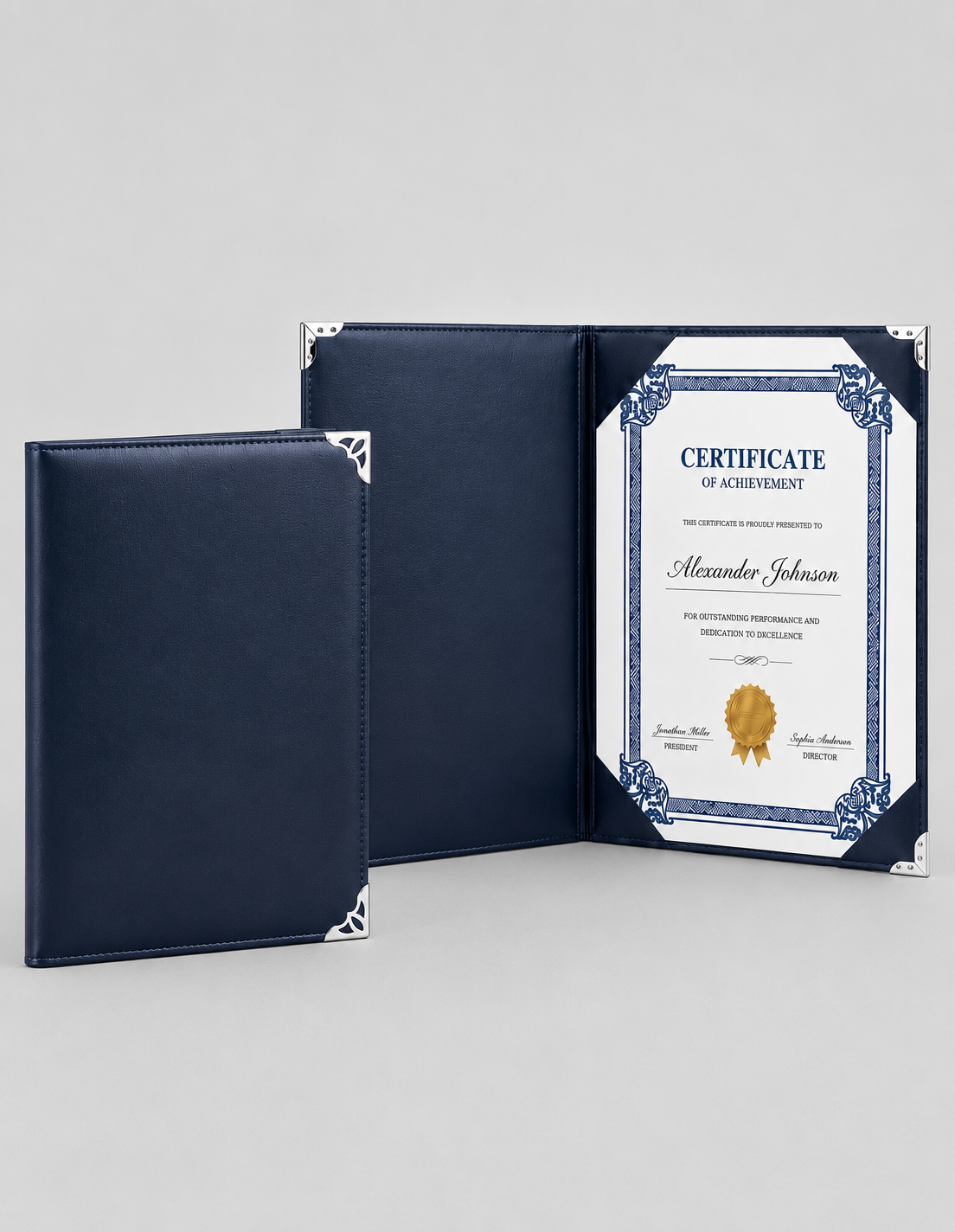 Recognition-Ready PU Leatherette Award Folder