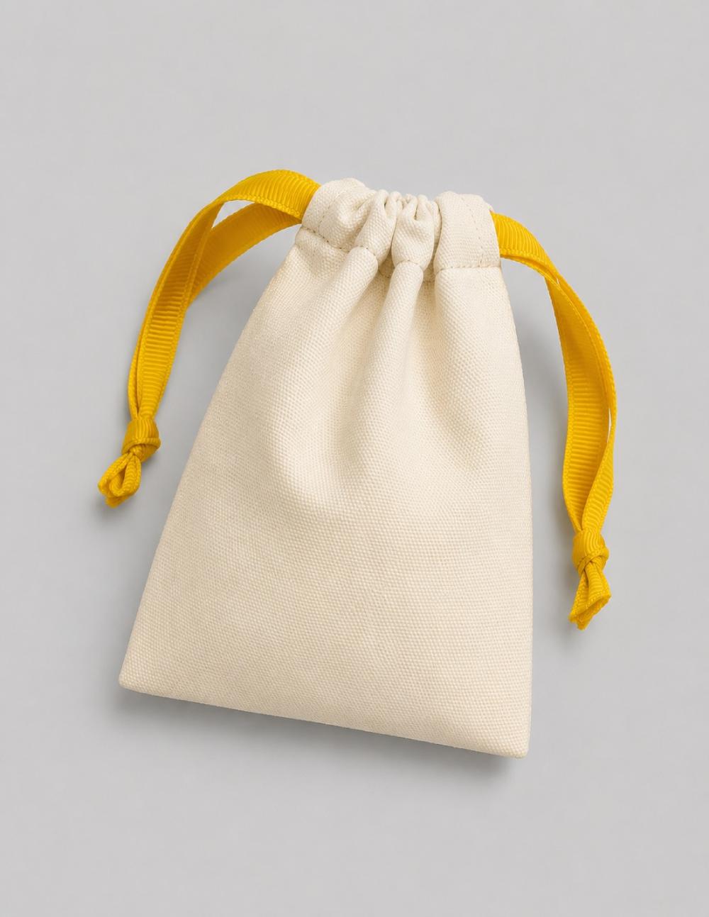 Custom Canvas Pouch with Colored Strap