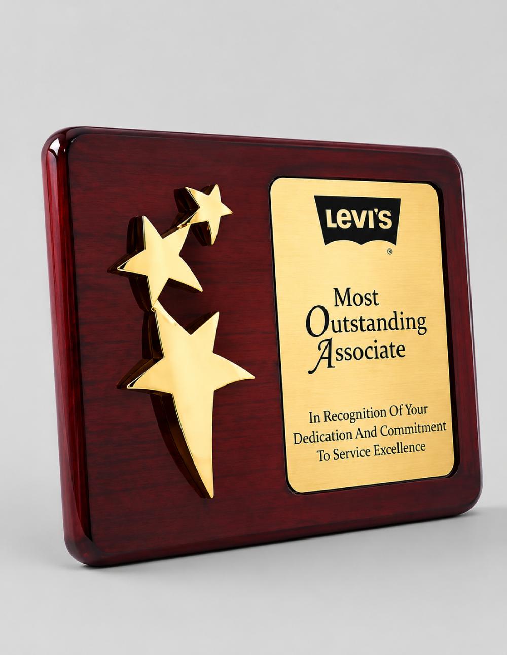 Flying Star Wooden Plaques With Custom Engravings