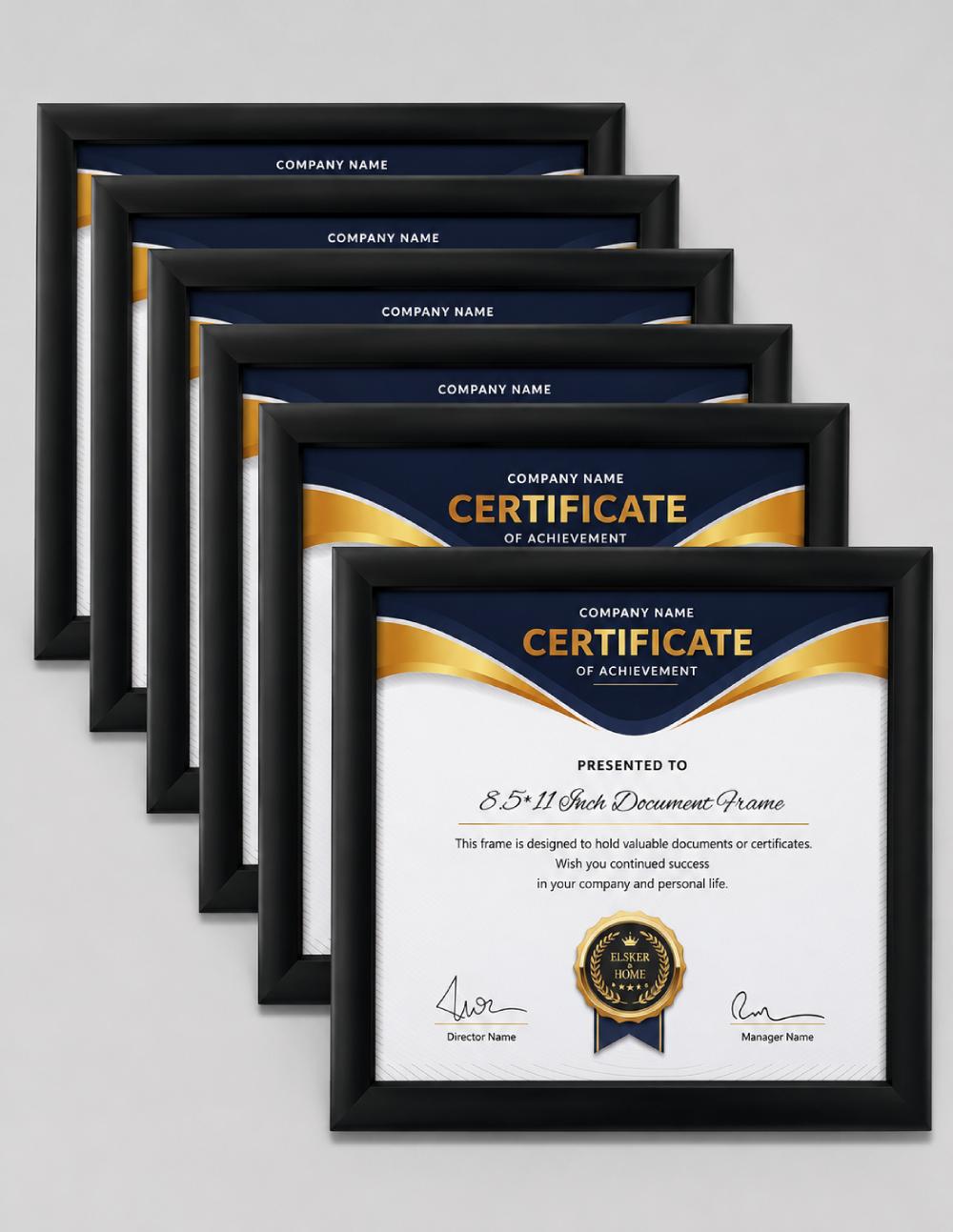 Standard Wooden Frame with Certificate