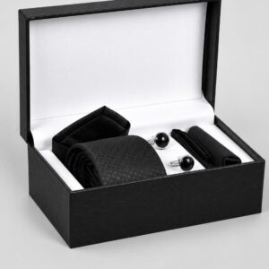 Stylish Cufflinks and Tie Gift Set