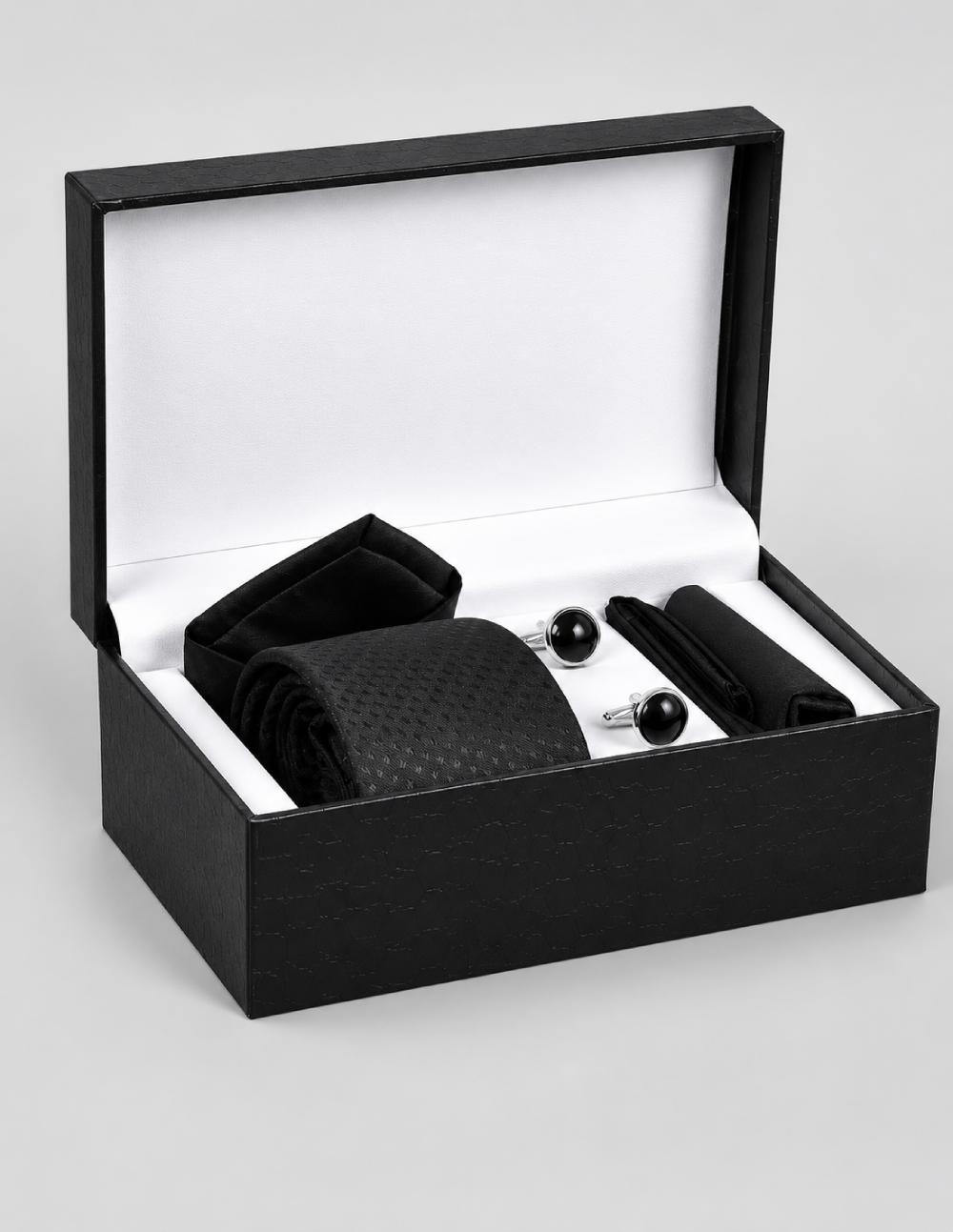 Stylish Cufflinks and Tie Gift Set